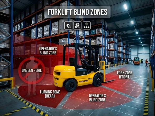 Forklift blind spot Forklift blind spot