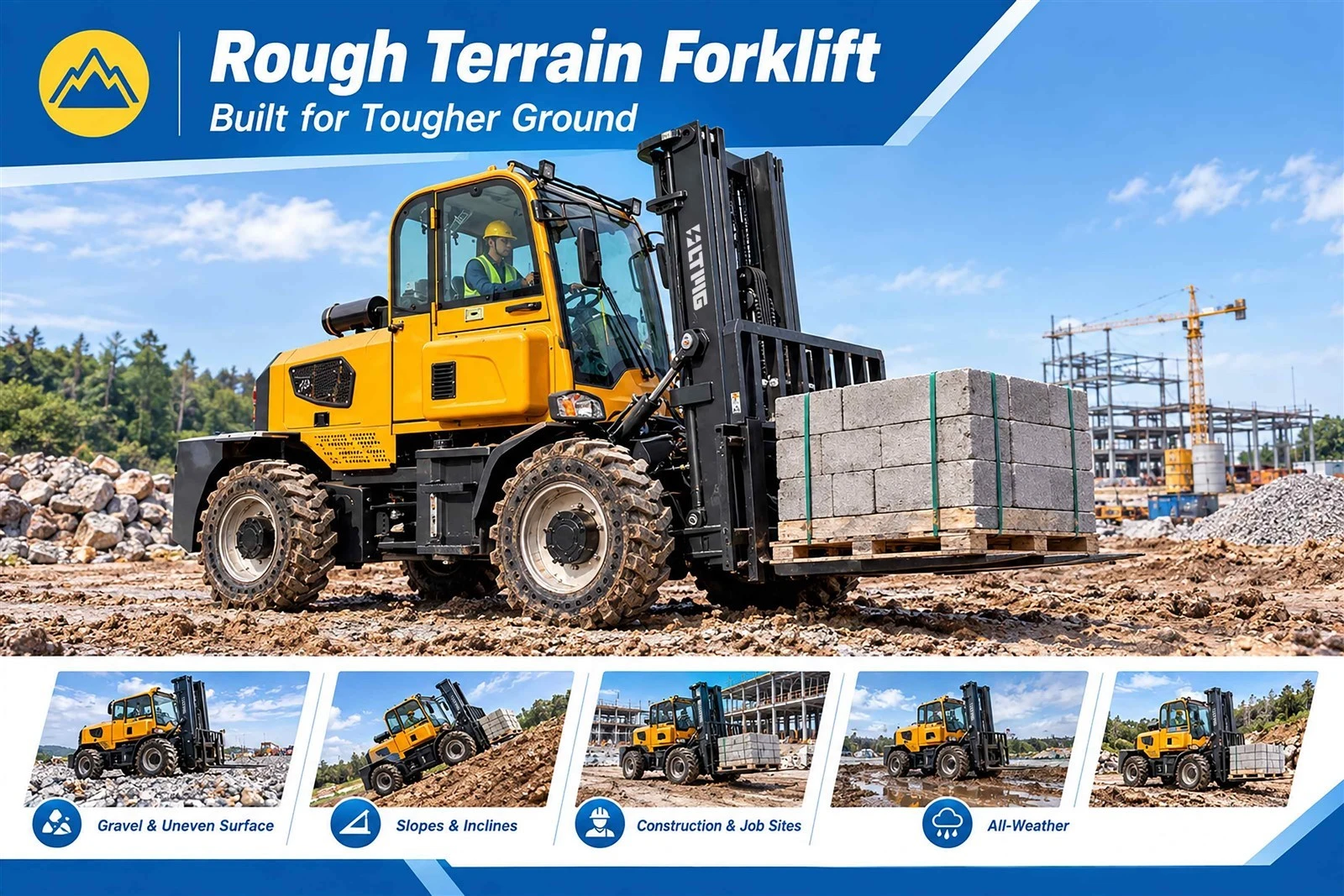 rough terrain forklift built for tougher ground rough terrain forklift built for tougher ground